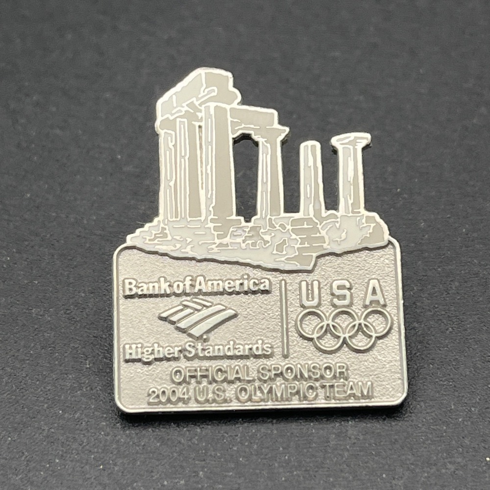 2004 Athens Summer‎ Olympics Team USA Bank Of America Sponsor Lapel Hat Pin